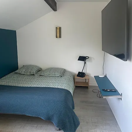 Bedroom, Shared Kitchen And Living